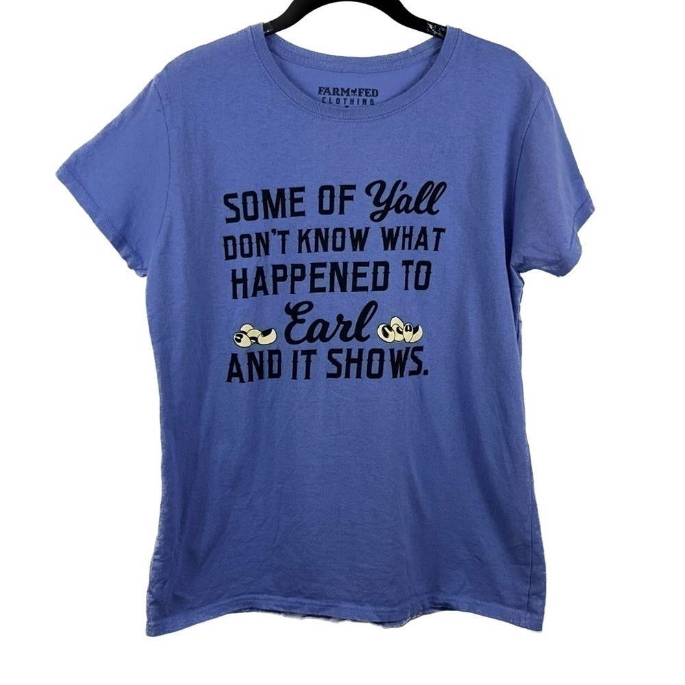 Farm Fed My Name Is Earl Shirt Short Sleeve TV Graphic Tee Pullover Crewneck Top